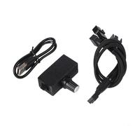Durashmall Regulador de ventilador, para ventiladores y bombas de agua de 4 cables de 12 V, a controlador KF2510 de 4 pines con perilla, ajuste de ciclo de trabajo del 0 al 100%, entrada de 5 V a