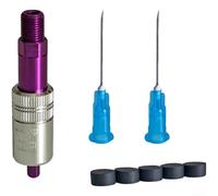 Durashmall Shock Service - Bomba de aire de alta presión para bicicleta con aguja oculta, herramienta de bomba de aire de alta presión para X-FUSION FOX CCDB con aguja oculta de aleación de 700 psi (A