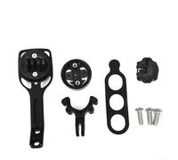 Durashmall Soporte de aleación de aluminio para bicicleta Garmin y Black Inc con soporte de cámara deportiva, color negro