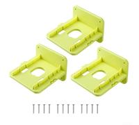 Durashmall Soporte de pared para baterías P102 P103 P104 de 18 V de plástico ABS resistente, organizador de herramientas para garaje, taller, cobertizo, no incluye tornillos (3 piezas)