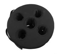 Durashmall Soporte flotante para bebidas de espuma y tela, bandeja de bebidas para piscina con 5 agujeros para tazas, ligero, portátil, soporte flotante para bebidas para piscina, playa, lago, río