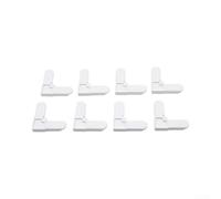 Durashmall Soportes de esquina de plástico conectores de marco de pantalla para instalación de 5/16 x 3/4 pulgadas, bloques de soporte de ángulo recto, fácil montaje sin herramientas, piezas de