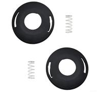 Durashmall Tapa de cabeza de recortadora con resorte para FS55 FS76 FS85 FS120 Pieza de repuesto de recortadora de cuerdas Cubierta de plástico para una fácil instalación y funcionamiento suave, negro