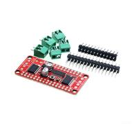 Durashmall TB6612 Dual DC Stepper Motor Driver Control Board 4.5V-13.5V 1.2A H-Bridge para proyectos de robótica Arduino con diseño apilable y bloques de terminales de 3.5mm
