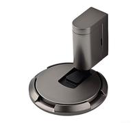 Durashmall Tope de puerta ajustable de aleación de zinc, mecanismo de bloqueo a presión para el hogar, oficina, puertas pesadas, espacio de hasta 35 mm, cuña de seguridad fácil de instalar, color