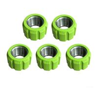 Durashmall Tuerca de anillo verde para olla de espuma, accesorios de lavado a presión, pieza de repuesto de fugas de plástico para equipos de limpieza de jardín al aire libre, 1 pieza (5 piezas)