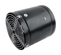 Durashmall Ventilador de escape industrial de 6 pulgadas con cubierta de malla de metal de alta resistencia y cuerpo pintado reforzado, salida de aire de 150 mm, volumen de aire de 600 m3h, fuerte