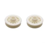 Durashmall W10677723 Polea de motor W11026785 Polea de accionamiento de arandela para lavadora Crosley Pieza de repuesto Diseño de correa abierta (2 piezas)