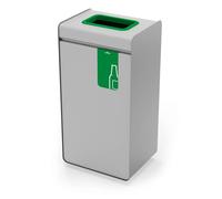 Durasort 321405 - Cubo de basura para vidrio, metal, 55 L, color verde