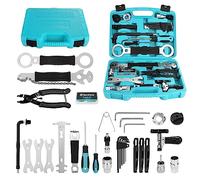 DURATECH 41 Piezas Juego de Reparación de Bicicleta, Maletín de Herramientas para Bicicleta, Herramientas de Neumáticos y Cadenas, Extracción de Pedales del Eje Central, para Reparar Bicicleta