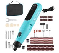 DURATECH Herramienta Rotativa Inalámbrica 3,6V | Multiherramienta Recargable de 25000RPM, 6 Velocidades y 135 Accesorios para Cortar, Tallar y Grabar