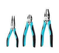 DURATECH Juego de Alicates, Alicates Profesionales 3-Piezas, Alicates Universales 200mm, Alicate de Punta Larga 160mm, Alicates de Corte Diagonal 160mm