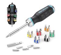 DURATECH Juego de Destornillador con Puntas 38-piezas, Carraca Trinquete Destornillador Palanca Magnética, Destornillador con Multi-puntas con Barra de Extensión