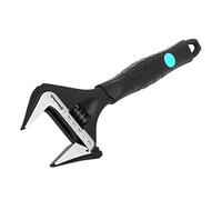 DURATECH Llave ajustable para fontanería de 200mm, Llave ajustable de apertura ancha, forjada en caída Cr-V, SAE y escala métrica marcada, agarre ergonómico