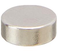 Duratool D01766 - Imán de botón de neodimio Chapado en níquel Brillante de 8 mm x 3 mm, 10 Unidades
