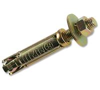 Duratool PB610 M6 x 10 mm x 50 mm pernos de proyección de anclaje de mampostería, paquete de 10