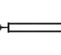 Duravit 0099414600 Starck - Toallero de 2 Brazos, Color Negro Mate