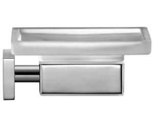 Duravit 0099521000 jabonera de karree Protector de Pantalla de Cristal Mate, Cromo