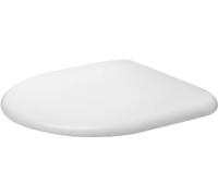 Asiento de inodoro Architec de Duravit con bisagras SoftClose acero inoxidable, blanco, 0069690000
