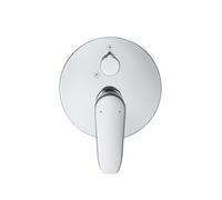 Duravit B.1 Mezclador monomando de ducha empotrado, roseta redonda, 2 consumi...
