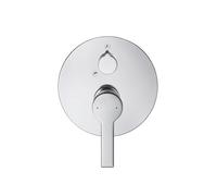 Duravit B.2 Mezclador monomando para bañera empotrado, roseta redonda, 2 consumidores, caño de bañera transformable / ducha manual, con válvula de inversión y combinación de seguridad - B25210018010