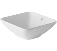 Duravit Bacino lavabos sobre encimera, con rebosadero, sin grifo, 420mm, 0333420000, Color: Blanco alto brillo