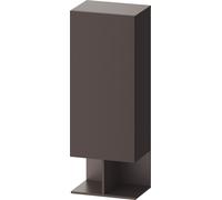 Duravit Balcoon armario semialto, angular, 1 puerta con bisagra a la izquierda, con tecnología tip-on, 360x500x1320mm, BA1302LJGIG0000, Color: Marrón pizarra estructurado mate / Marrón pizarra mate