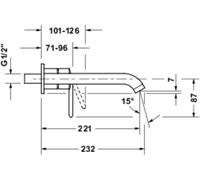 Duravit Balcoon - Grifo para lavabo (acero inoxidable cepillado)