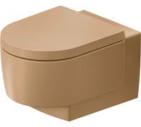 Duravit Balcoon inodoro suspendido, lavabo, sin borde, fijación oculta, 4,5 litros, salida horizontal, 290609AM00, Color: Arcilla terra Mate