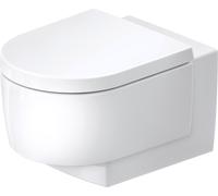 Duravit Balcoon inodoro suspendido, lavabo, sin borde, fijación oculta, 4,5 litros, salida horizontal, 290609AA00, Color: Blanco alto brillo