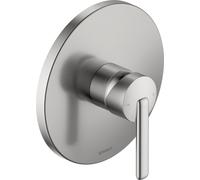Duravit Balcoon mezclador monomando de ducha, instalación empotrada, 170x172mm, BA4210010070, Color: acero inoxidable pulido