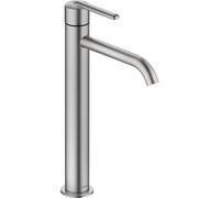 Duravit Balcoon Mezclador monomando de lavabo XL FreshStart y Minusflow, BA1043002070, Color: acero inoxidable pulido
