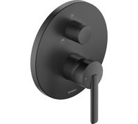 Duravit Balcoon mezclador monomando para bañera, instalación oculta, 170x200mm, BA5210012046, Color: Negro Mate