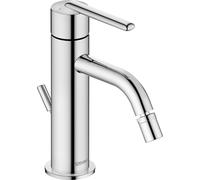 Duravit Balcoon Mezclador monomando para bidé, proyección 172 mm, con desagüe automático, BA2400001010, Color: Cromo alto brillo