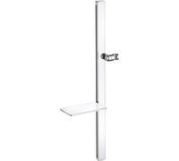 Duravit barra de ducha con bandeja, 800mm, UV0600015005, Color: Cromo/blanco alto brillo