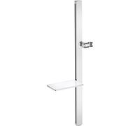 Duravit barra de ducha con bandeja, 800mm, UV0600015010, Color: Cromo alto brillo