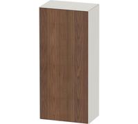 Duravit Blanco Tulipán armario de media altura, anchura 400 x fondo 240mm, 1 tope de puerta apertura basculante izquierda, WT1322L7739, Color: Cuerpo: blanco nórdico satinado, frente: nogal americano