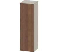 Duravit Blanco Tulipán armario de media altura, anchura 400 x profundidad 360mm, 1 tope de puerta apertura basculante izquierda, WT1332L7760, Color: Cuerpo: Seda mate de color topo, frente: nogal amer