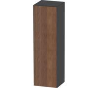 Duravit Blanco Tulipán armario de media altura, anchura 400 x profundidad 360mm, 1 tope de puerta apertura basculante izquierda, WT1332L7758, Color: Cuerpo: Acabado satinado de grafito, frente: nogal