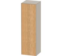 Duravit Blanco Tulipán armario de media altura, anchura 400 x profundidad 360mm, 1 tope de puerta apertura basculante izquierda, WT1332LH560, Color: Cuerpo: seda mate, frente: roble natural macizo
