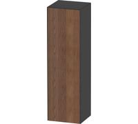 Duravit Blanco Tulipán armario de media altura, anchura 400 x profundidad 360mm, 1 tope de puerta de apertura a la derecha, WT1332R7758, Color: Cuerpo: Acabado satinado de grafito, frente: nogal ameri