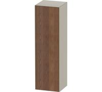 Duravit Blanco Tulipán armario de media altura, anchura 400 x profundidad 360mm, 1 tope de puerta de apertura a la derecha, WT1332R7760, Color: Cuerpo: Seda mate de color topo, frente: nogal americano
