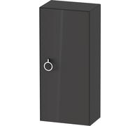 Duravit Blanco Tulipán gabinete de media altura, ancho 400 x profundidad 240mm, 1 parada de la puerta derecha con la manija, WT1323RH1H1, Color: Grafito alto brillo