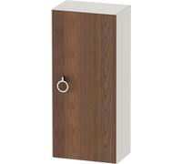 Duravit Blanco Tulipán gabinete de media altura, ancho 400 x profundidad 240mm, 1 parada de la puerta derecha con la manija, WT1323R7739, Color: Cuerpo: blanco nórdico satinado, frente: nogal american