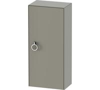Duravit Blanco Tulipán gabinete de media altura, ancho 400 x profundidad 240mm, 1 parada de la puerta derecha con la manija, WT1323R9292, Color: Gris piedra Seda Barniz mate