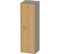 Duravit Blanco Tulipán gabinete de media altura, ancho 400 x profundidad 360mm, 1 parada de la puerta derecha con la manija, WT1333RH5H2, Color: Cuerpo: gris piedra alto brillo, frontal: roble natural