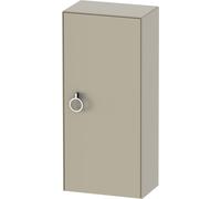 Duravit Blanco Tulipán gabinete de media altura, anchura 400 x profundidad 240mm, 1 parada de la puerta derecha con la manija, WT1323R6060, Color: Seda topo laca mate