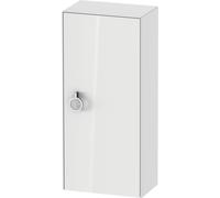 Duravit Blanco Tulipán gabinete de media altura, anchura 400 x profundidad 240mm, 1 parada de la puerta derecha con la manija, WT1323R8585, Color: Laca blanca de alto brillo