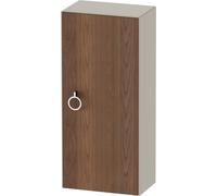 Duravit Blanco Tulipán gabinete de media altura, anchura 400 x profundidad 240mm, 1 parada de la puerta derecha con la manija, WT1323R7760, Color: Cuerpo: Seda mate de color topo, frente: nogal americ