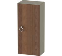 Duravit Blanco Tulipán gabinete de media altura, anchura 400 x profundidad 240mm, 1 parada de la puerta derecha con la manija, WT1323R77H2, Color: Cuerpo: Gris piedra alto brillo, frente: Nogal americ